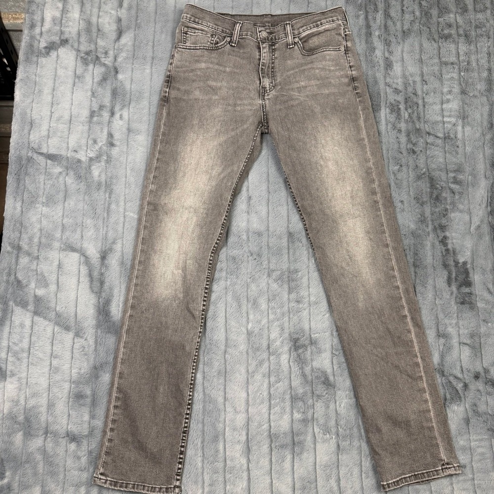 Levis 511 Slim Fit Grey Wash Stretch Denim Jeans Mens 33x34 04511-2139